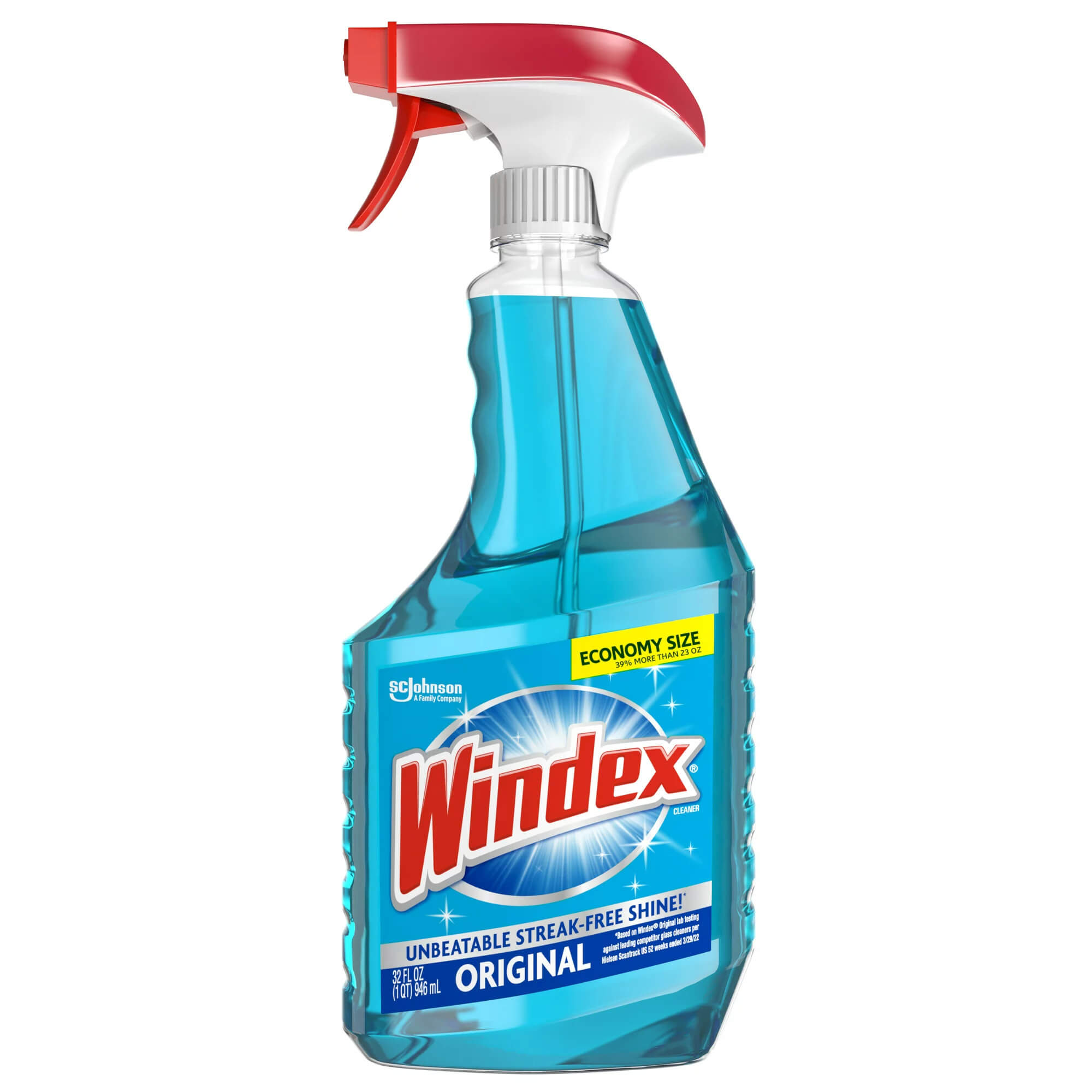 Windex Glass Liquid Cleaner, 32 oz. Spray Bottles, 8/CS - Phelps USA